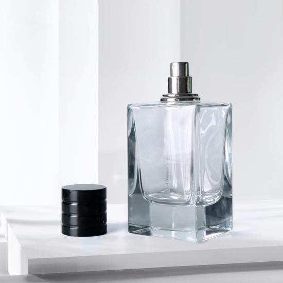 Transparent perfume bottle